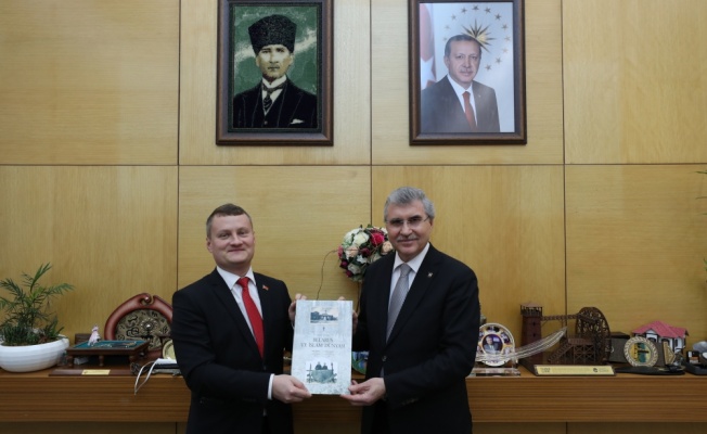 Belarus İstanbul Başkonsolosu Shved'den Başkan Yüce'ye ziyaret