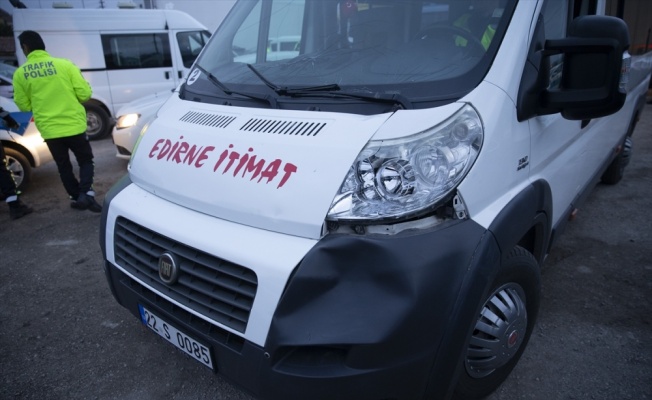 Edirne'de trafik kazasında 1 kişi yaralandı