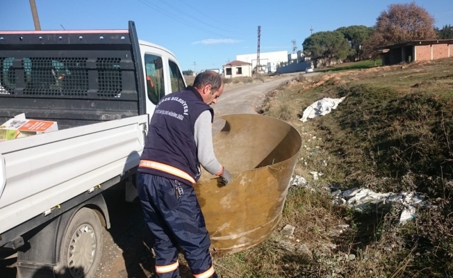 Gebze'nin köylerinde mıntıka temizliği yapıldı