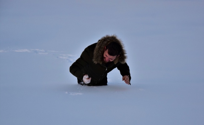 Bilecik'in bazı köylerinde kar kalınlığı 1 metreye yaklaştı