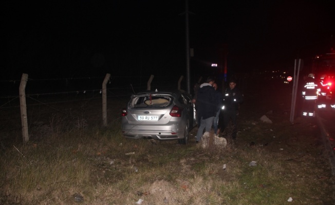 Tekirdağ'da otomobillerin çarpışması sonucu 3 kişi yaralandı