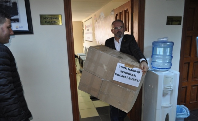 Türk Harb-İş Sendikası Kocaeli Şubesi'nden depremzedelere yardım