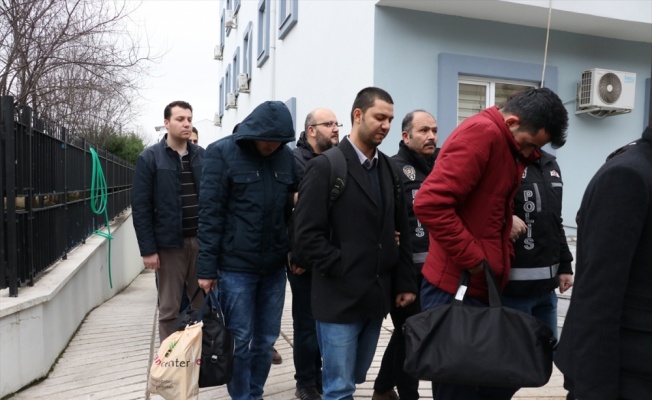 Balıkesir merkezli FETÖ operasyonunda yakalanan 24 şüpheli adliyeye sevk edildi