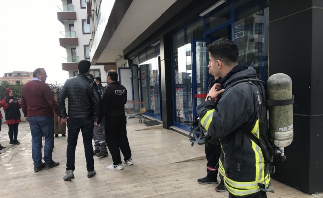 Çerkezköy'de markette çıkan yangın söndürüldü