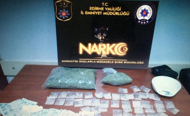 Edirne'de uyuşturucu operasyonunda yakalanan 2 şüpheli tutuklandı