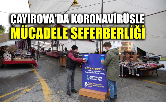 Çayırova'da koronavirüsle mücadele seferberliği