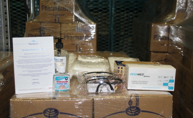 Pharmactive ilaç firması 1500 acil ihtiyaç paketini sağlık çalışanlarına gönderdi