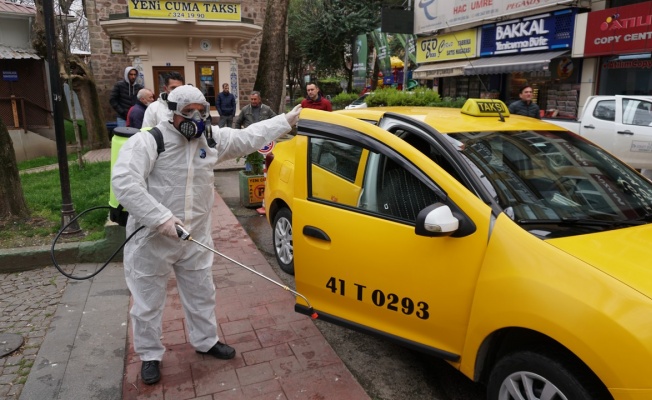 İzmit Belediyesi ticari taksileri dezenfekte edecek