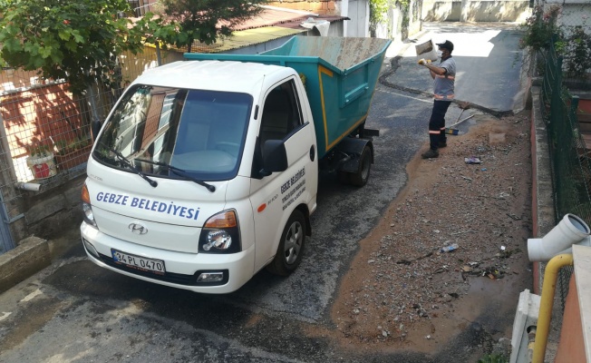 Gebze Belediyesi Temizlik İşleri izleri siliyor