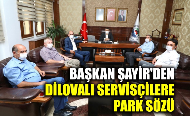 Başkan Şayir'den Dilovalı servisçilere park sözü