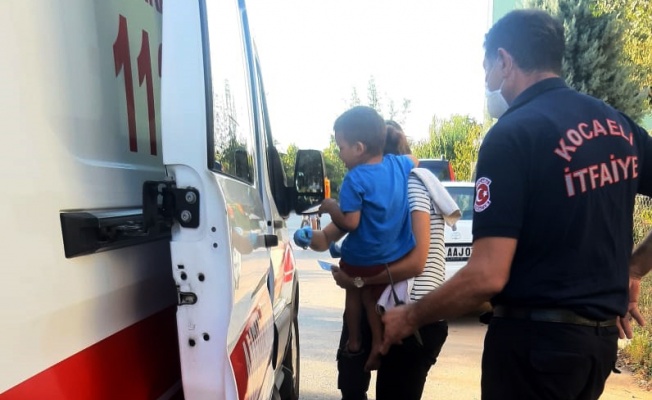 Çayırova'da eli bisiklet zincirine sıkışan çocuğu itfaiye kurtardı