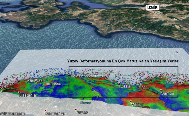 GTÜ’de, İzmir depreminin yüzey deformasyon haritası üretildi