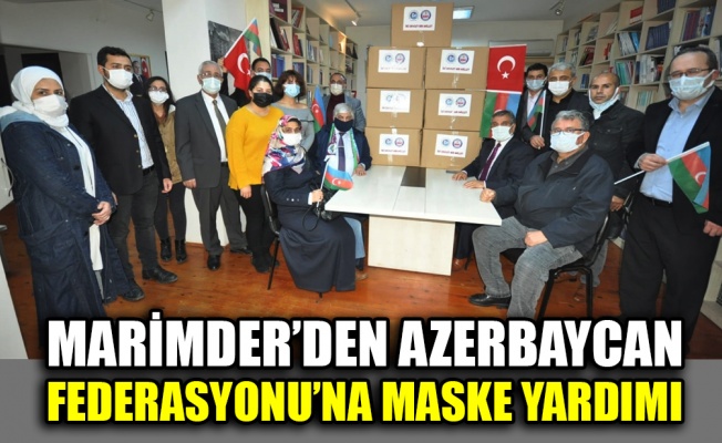 MARİMDER’DEN, Kocaeli Azerbaycan Federasyonu’na maske yardımı