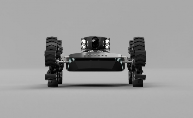 Yerli insansız kara aracı Baybars, "tekerlekli modüler sistemi" ile engel tanımıyor