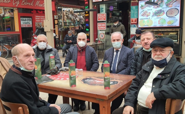 Başkan Aygün, Taşköprü Aspir Yağı’nı tanıtıyor