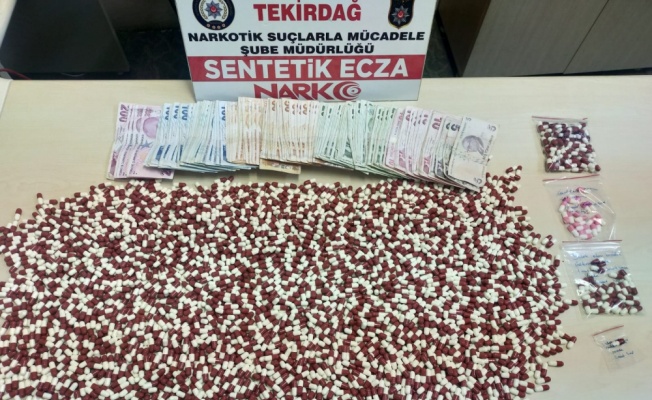 Tekirdağ'da 3 bin 578 uyuşturucu hap ele geçirildi, 4 şüpheli yakalandı