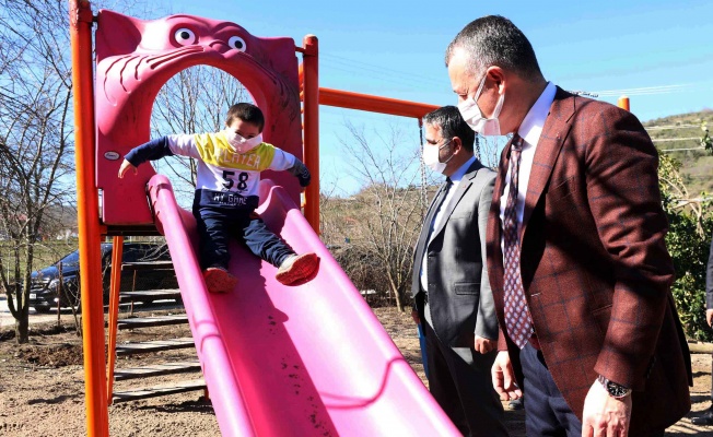 Başkan Büyükakın, Ahmet’in parkına konuk oldu