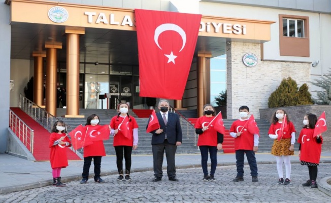 Kayseri'de Talaslı öğrencilerden İstiklal Marşı klibi