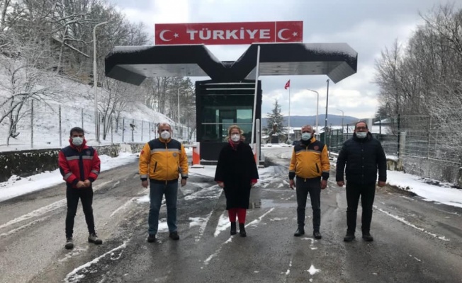 Kırklareli Sağlık Müdürü Cerit, Dereköy Sınır Kapısı'nda görevli sağlık personelini ziyaret etti