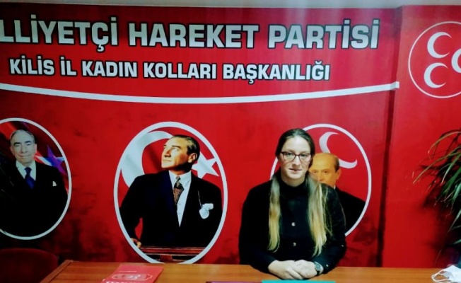 MHP Kilis İl Kadın Kolları Başkanı 'kadına şiddeti' kınadı