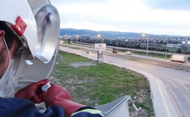 UEDAŞ, Bursa'da 4 kilometrelik yolu aydınlattı