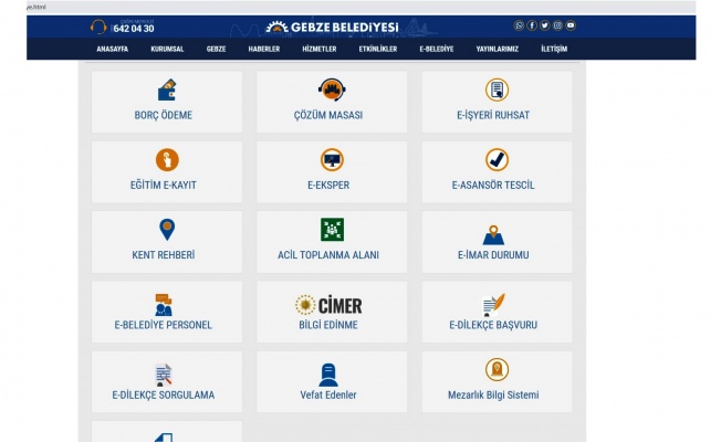 Gebze’de online belediyecilik çığır açıyor