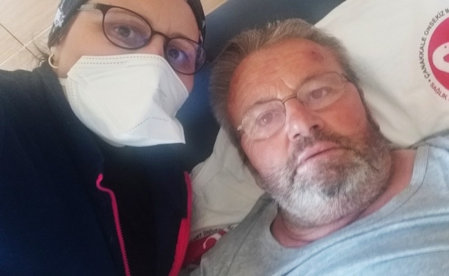 Gelibolulu Kovid-19 hastası 22 gün sonra hayata tutundu