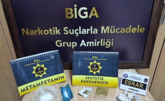 Biga'da uyuşturucuyla yakalanan şüpheli tutuklandı