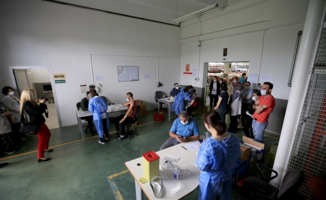 Trakya'da organize sanayi bölgelerinde mobil aşı uygulamasına başlandı