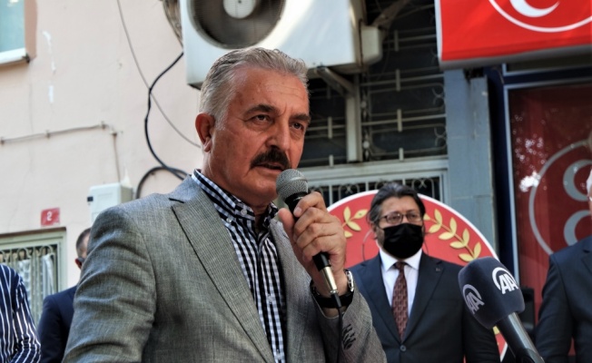 MHP Genel Sekreteri Büyükataman Bursa'da partisinin hizmet binası açılışında konuştu: