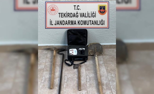 Tekirdağ'da kaçak kazı yapan 5 kişi suçüstü yakalandı