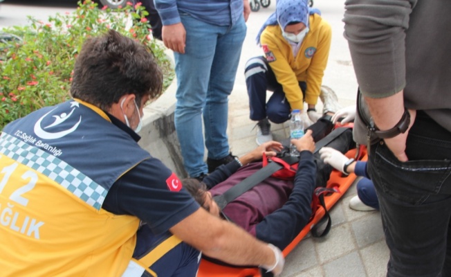 Bilecik'te devrilen motosikletin sürücüsü yaralandı
