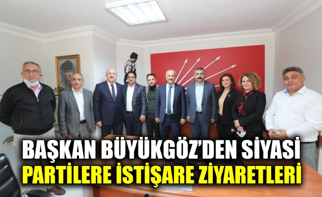 Başkan Büyükgöz’den siyasi partilere istişare ziyaretleri