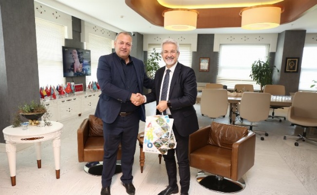 Bursa Nilüfer Belediye Başkanı Erdem, Ardino Belediye Başkanı Şaban'ı ağırladı 