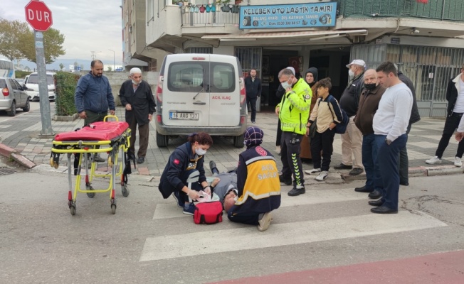 Bursa’da geri manevra yapan hafif ticari aracın çarptığı yaşlı adam yaralandı