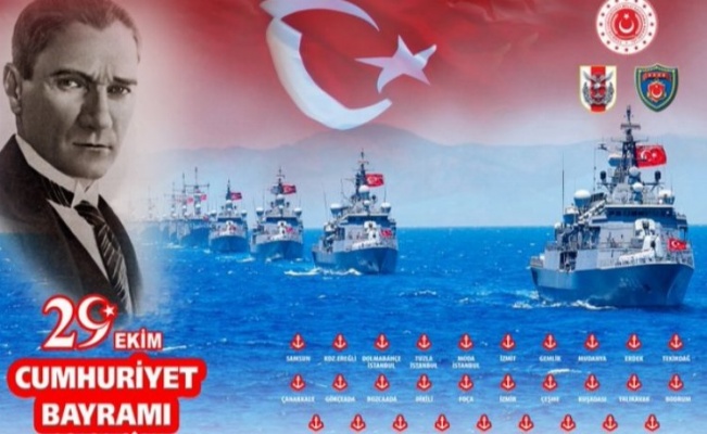 Deniz Kuvvetleri Komutanlığı, 29 gemiyle 29 limanda bayrak töreni yapacak