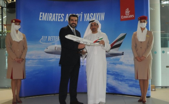 Emirates, A380’nin Istanbul’a inişini kutluyor 