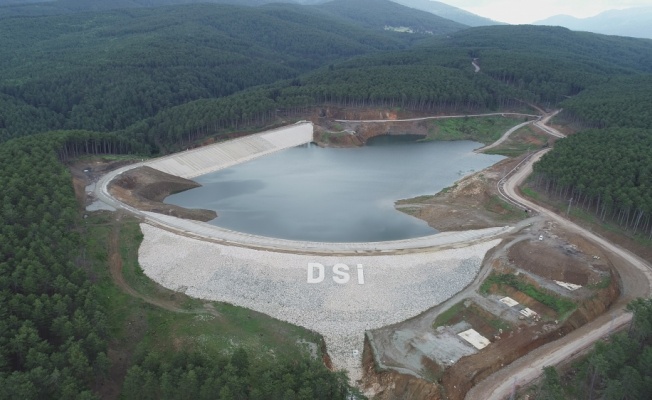 Keles Kocayayla Göleti inşaatının yüzde 85'i tamamlandı