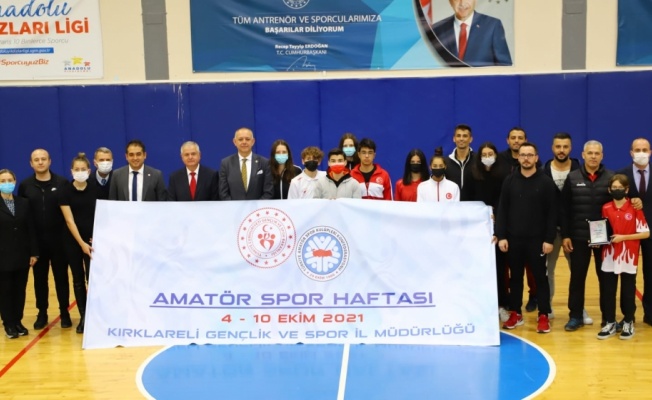 Kırklareli'nde Amatör Spor Haftası kutlandı