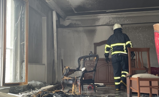 Kırklareli'nde evde çıkan yangın hasara neden oldu