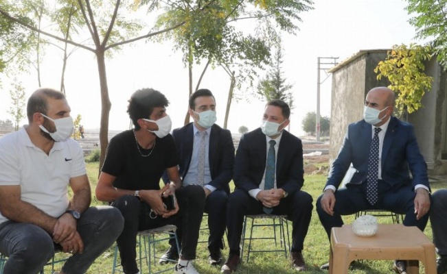 Mardin Nusaybinli gençler Vali Mahmut Demirtaş'la buluştu