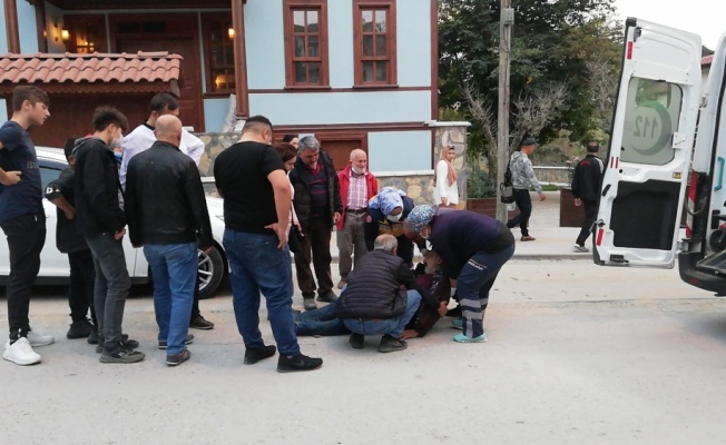 Taraklı'da devrilen motosikletin sürücüsü yaralandı