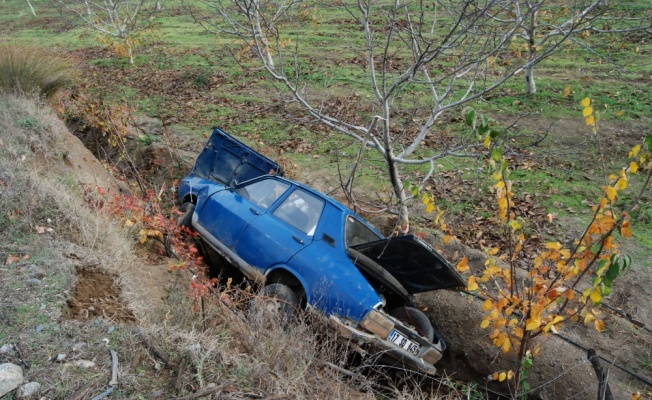 Çanakkale'de tarlaya devrilen otomobildeki 3 kişi yaralandı