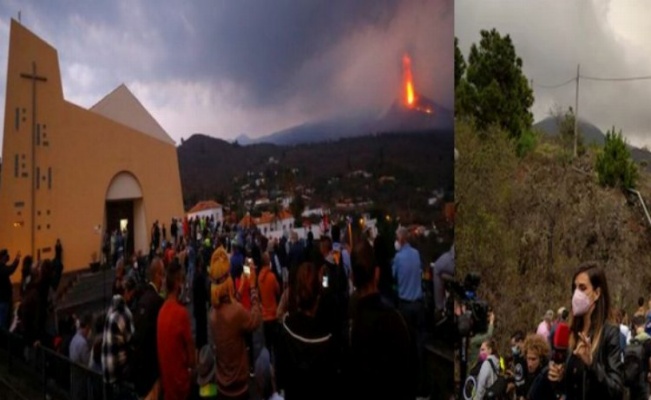 La Palma'daki lav yağmuru turistik ziyarete dönüştü