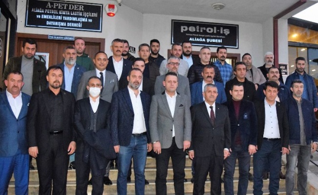 Petrol İş Sendikası, MHP İzmir İl Başkanı Veysel Şahin'i ağırladı 