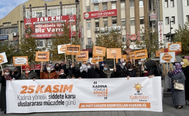 Sakarya, Karabük, Kocaeli ve Düzce'de kadına yönelik şiddet protesto edildi