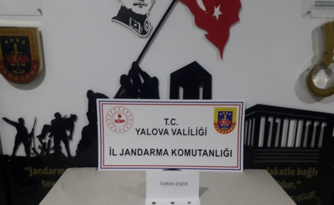 Yalova'da üzerinde tarihi eser bulunan bir kişi gözaltına alındı