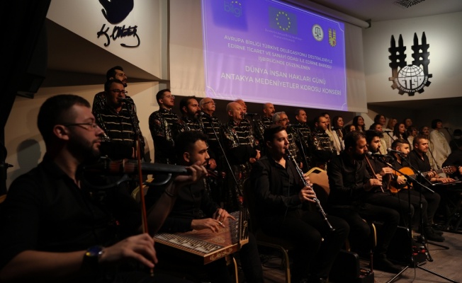 Antakya Medeniyetler Korosu Edirne'de konser verdi