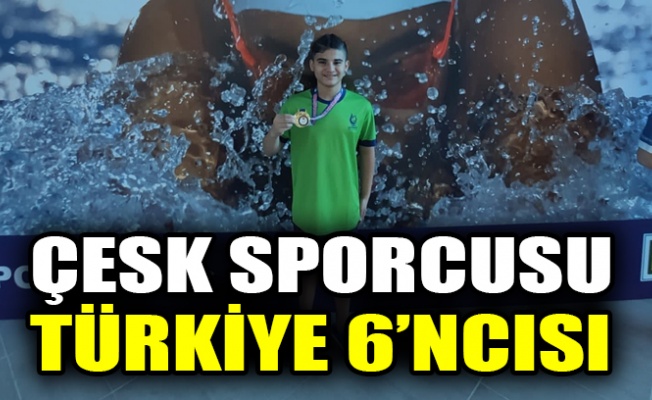 ÇESK sporcusu Türkiye 6’ncısı