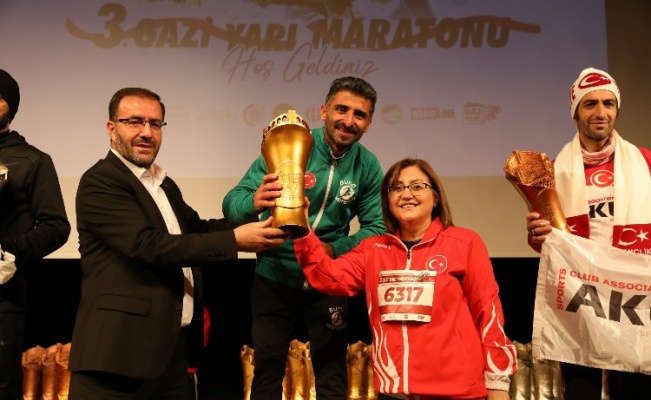Gaziantep'te Gazi Yarı Maratonu sonuçlandı